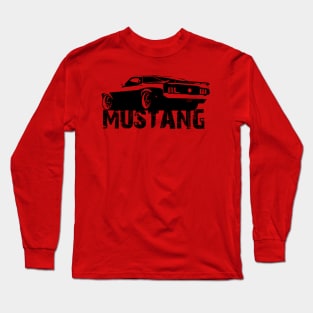 Ford Mustang - Rear Words Long Sleeve T-Shirt